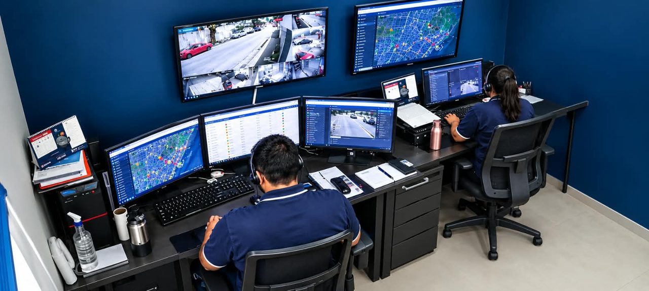 Central de monitoramento 24 horas da Ideal Segurança, empresa de monitoramento autorizada pela Polícia Federal em processo de adequação